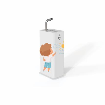 3492-DAN DRYER COLUMN Junior, DESINFEKTIONSSÄULE MIT ADAPTER, WEISS