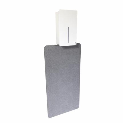 4505-Wandschutzplatte, graumarmoriert