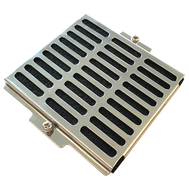 Halter mit Kohle und Partikelfilter